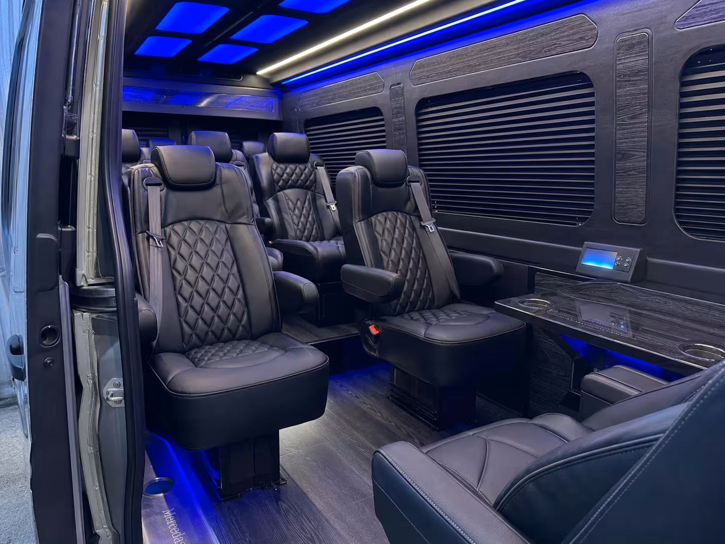 sprinter van with driver inside